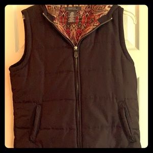 Brown vest with hoodie